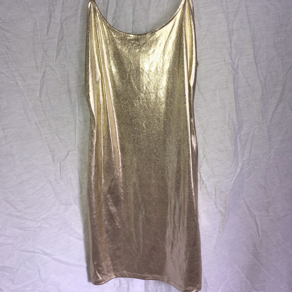 Gold dress